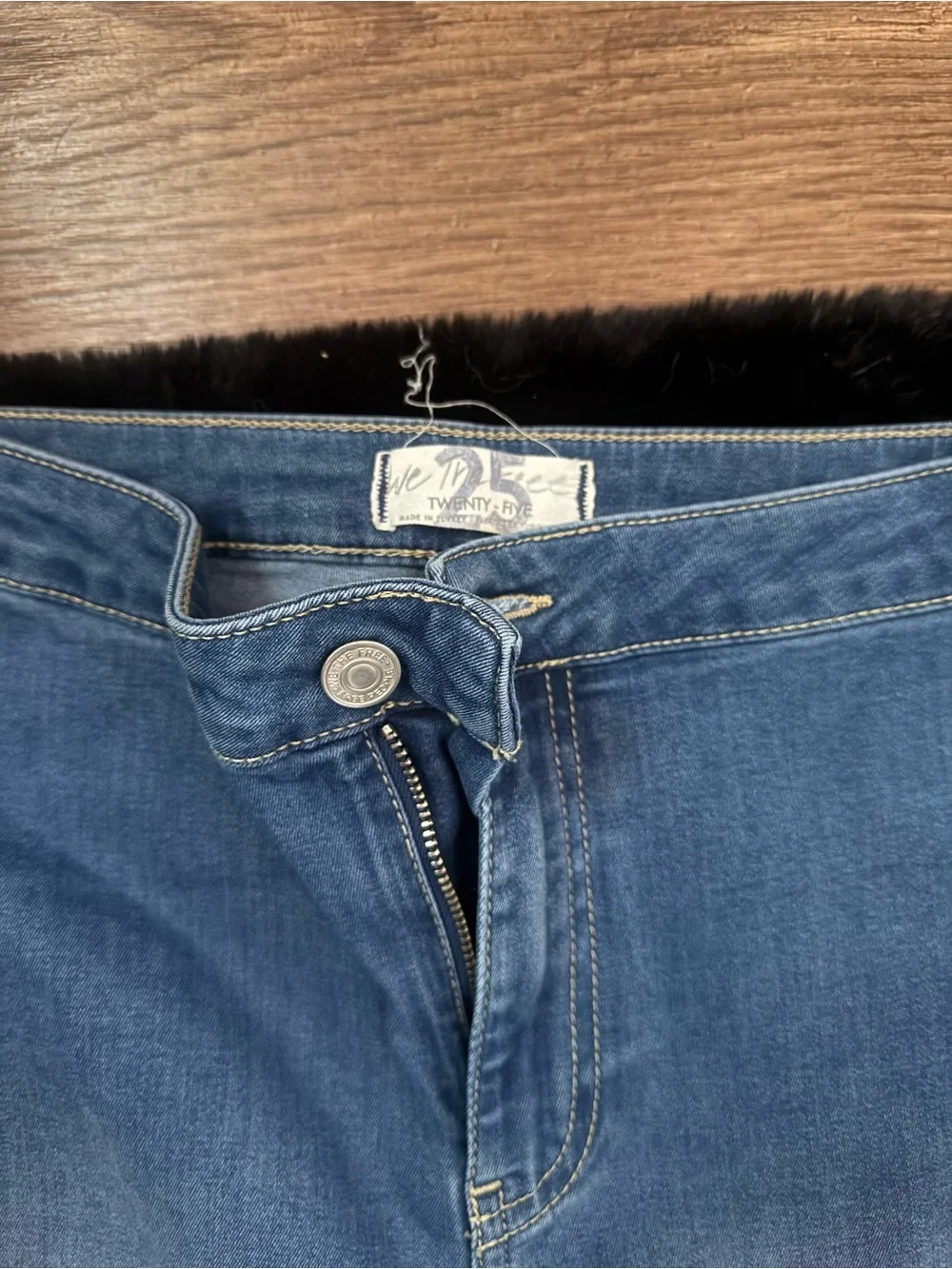 We The Free Light Blue High-Rise Wide Leg Flare Jeans
